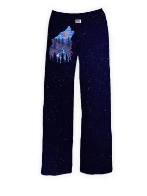 Wolf in the Stars Lounge Pants (Petite Size)