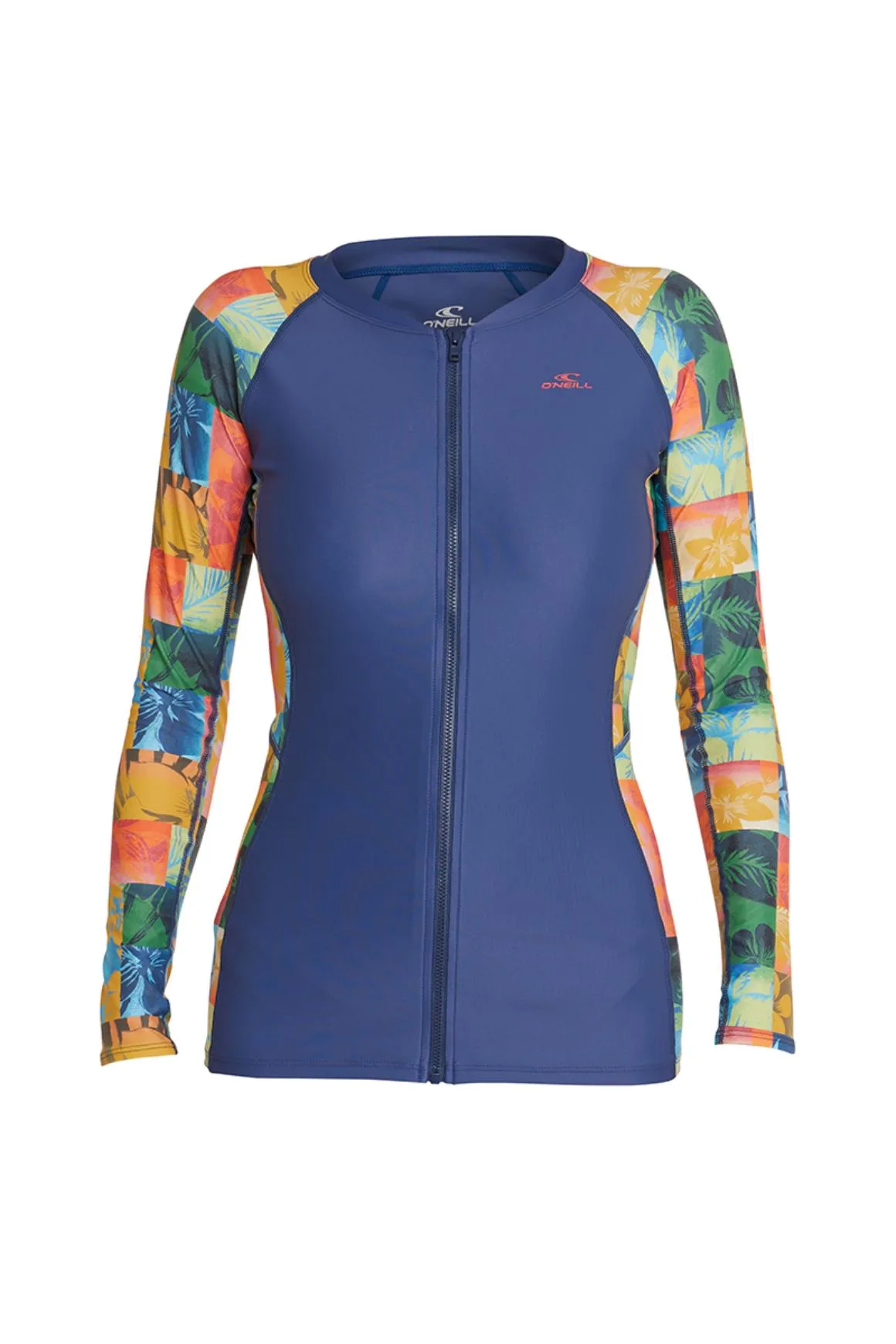 Women's Laney FZ Rash Vest - Multi Colour Block